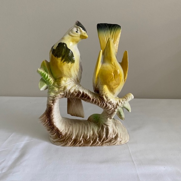 Vintage Blue Jays Hand Painted Porcelain Mid Century Made in Japan - Picture 3 of 8